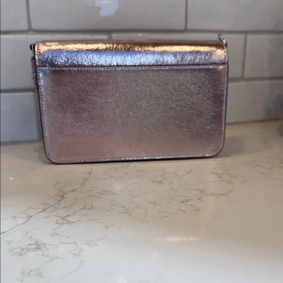 NWT Kate Spade Metallic Pink Crossbody Bag - Picture 3 of 5